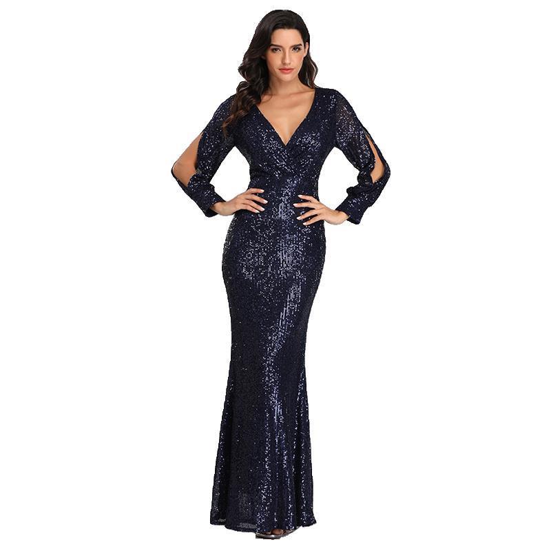 Femme Robe Longue Pailletée  | Robes Femme Femme