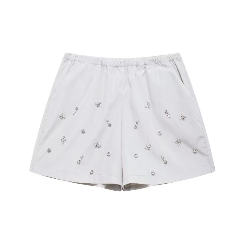 Femme Short Large Strassé  | Jupes & Shorts Femme Femme