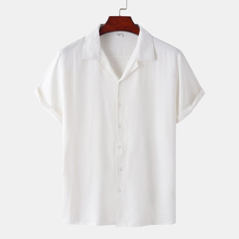 Homme Chemise À Col Requin  | Chemises Chemises Blanc